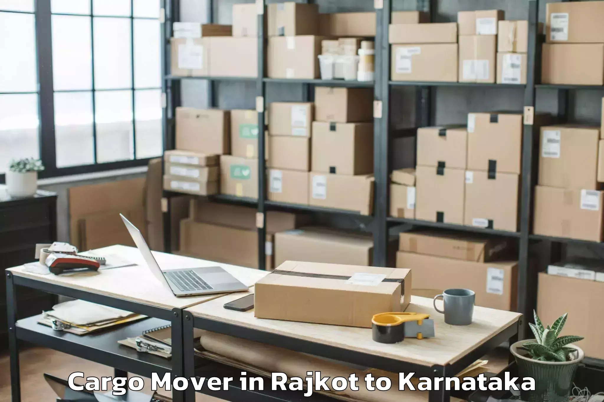 Book Rajkot to Shiralakoppa Cargo Mover